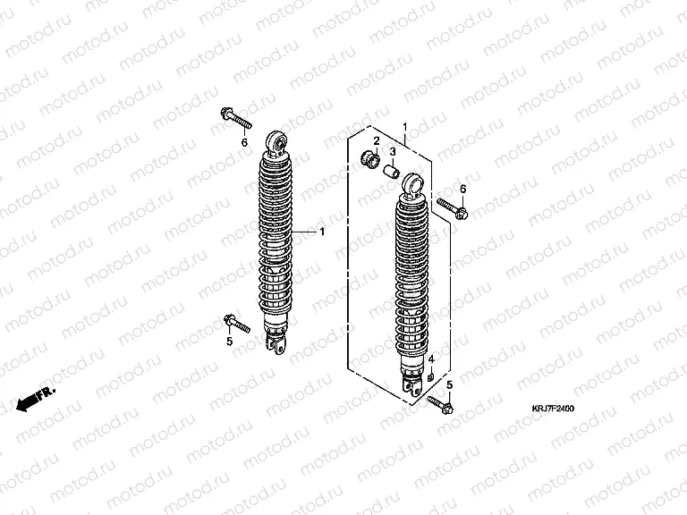 F-24 REAR SHOCK ABSORBER