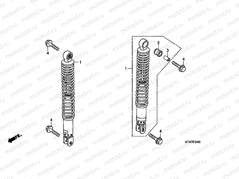 F-24 REAR SHOCK ABSORBER
