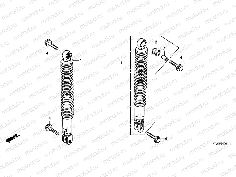 F-24 REAR SHOCK ABSORBER