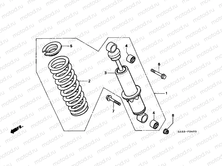 F-24 REAR SHOCK ABSORBER