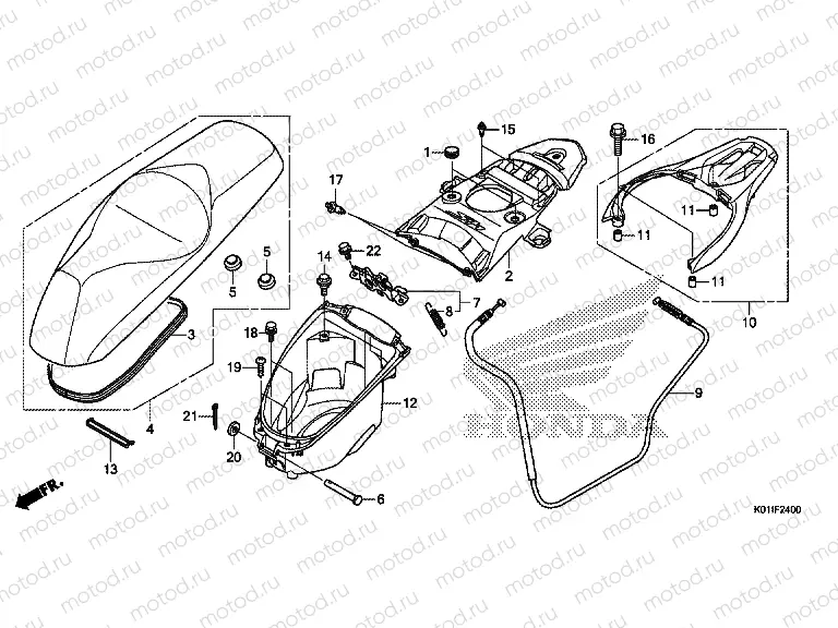 F-24 SEAT / LUGGAGE BOX