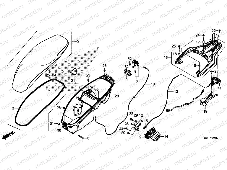 F-24 SEAT & LUGGAGE BOX