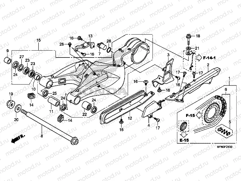 F-24 SWING ARM