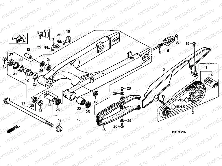 F-24 SWING ARM