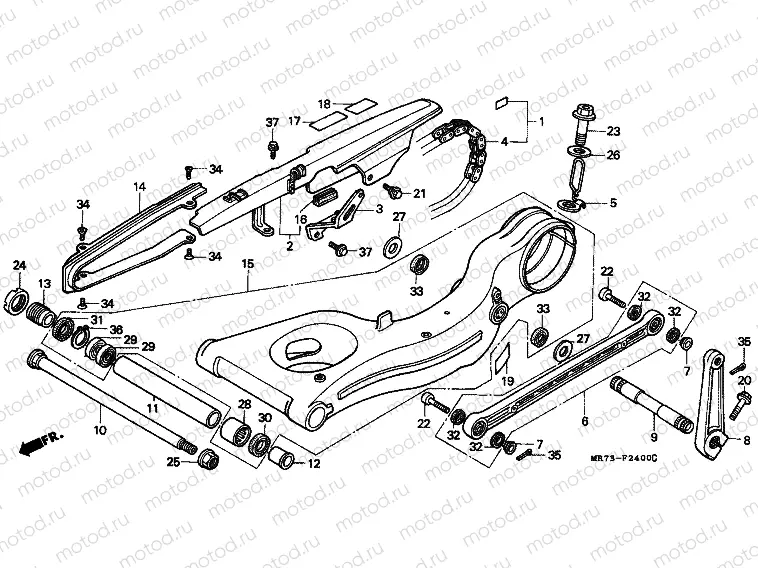 F-24 SWING ARM / CHAIN ​​CABINET