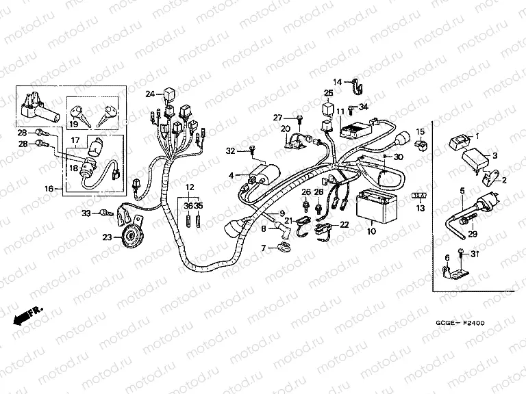 F-24 WIRING HARNESS