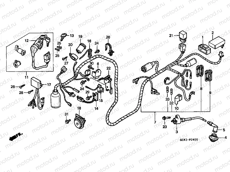 F-24 WIRING HARNESS / IGNITION COIL