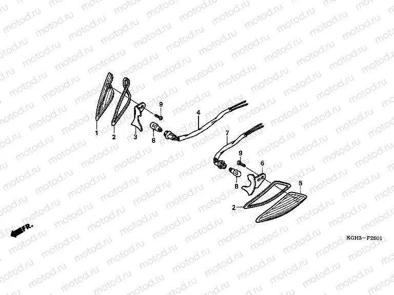 F-25-1 FRONT FLASHING (FS1254 / 5/6/8)