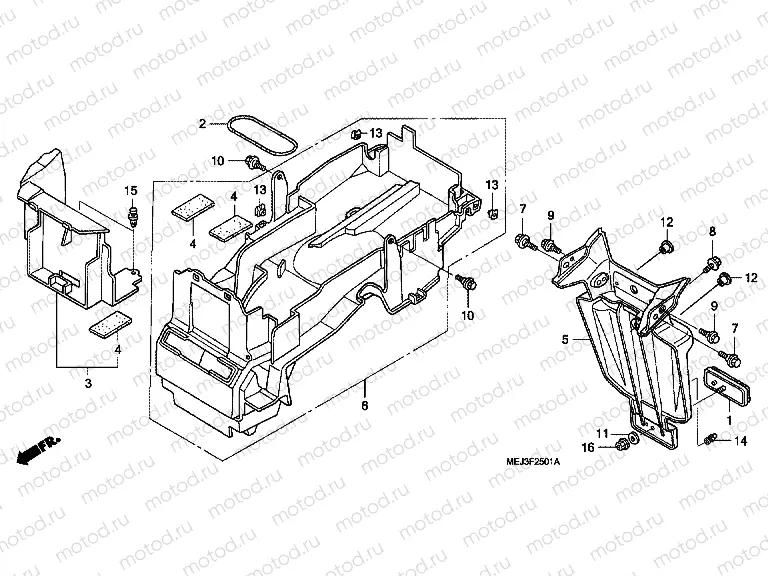 F-25-1 REAR FENDER (CB1300A / SA)