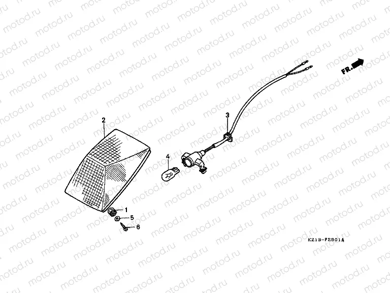 F-25-1 REAR LAMP (CM)
