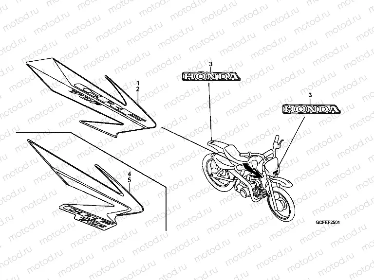 F-25-1 STRIP / SIGNAL (CRF70F6 / 7)