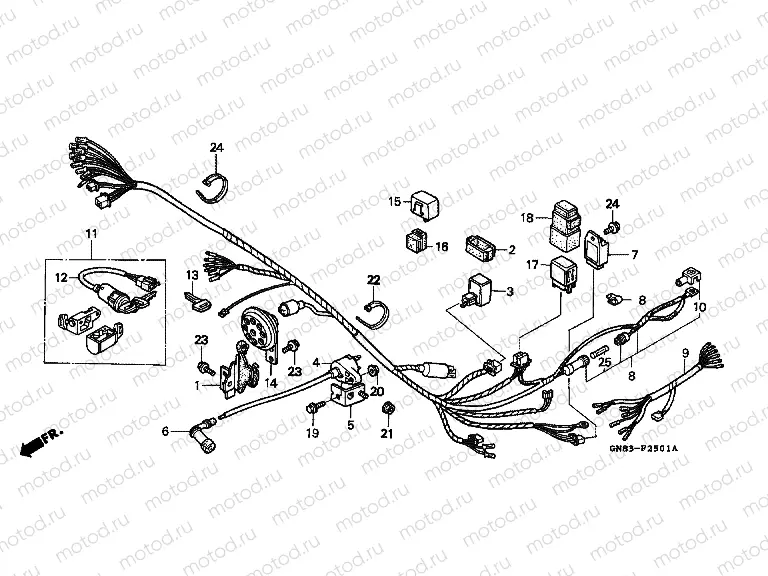 F-25-1 WIRING HARNESS (C90MP / MT)