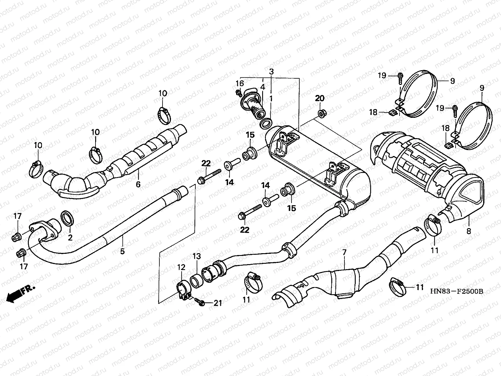F-25 EXHAUST MUFFLER