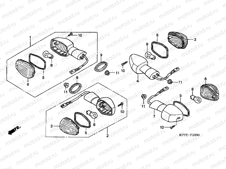 F-25 FLASHING (CBR125R / RS / RW5 / RW6 / RW8)