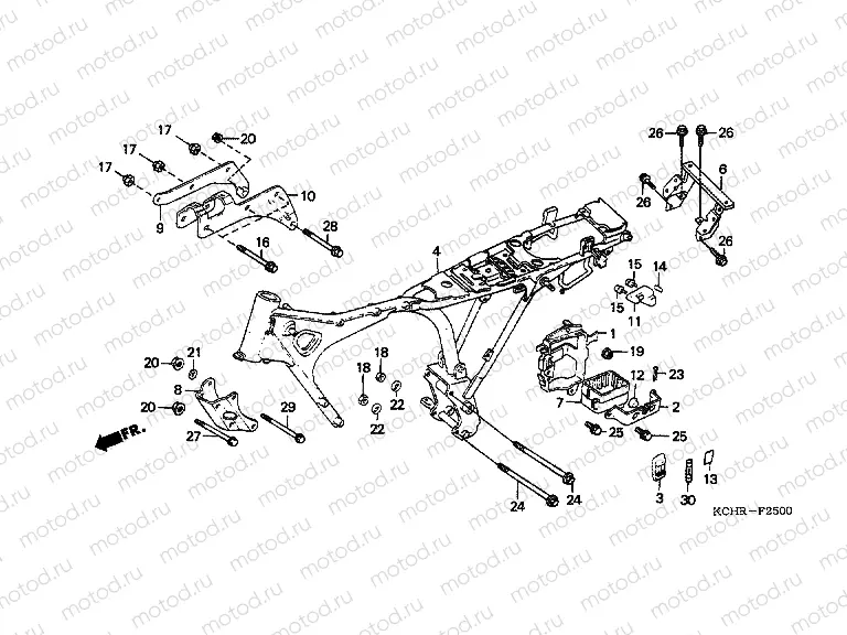F-25 FRAME HOUSING
