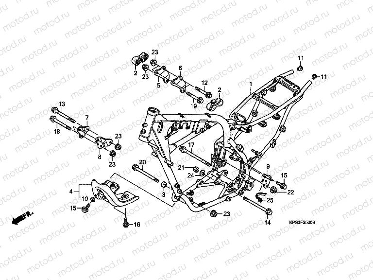 F-25 FRAME HOUSING