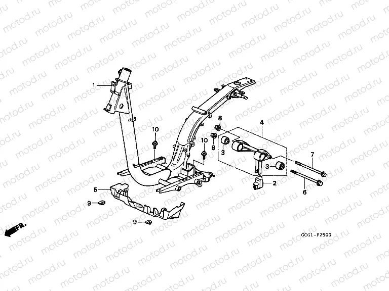 F-25 FRAME HOUSING