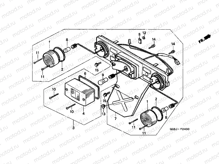 F-25 REAR COMBINATION LAMP