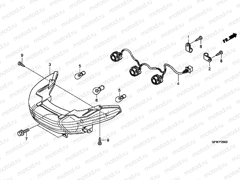 F-25 REAR COMBINATION LAMP