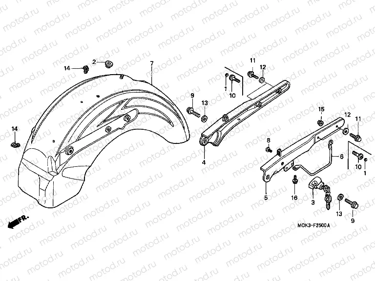 F-25 REAR FENDER