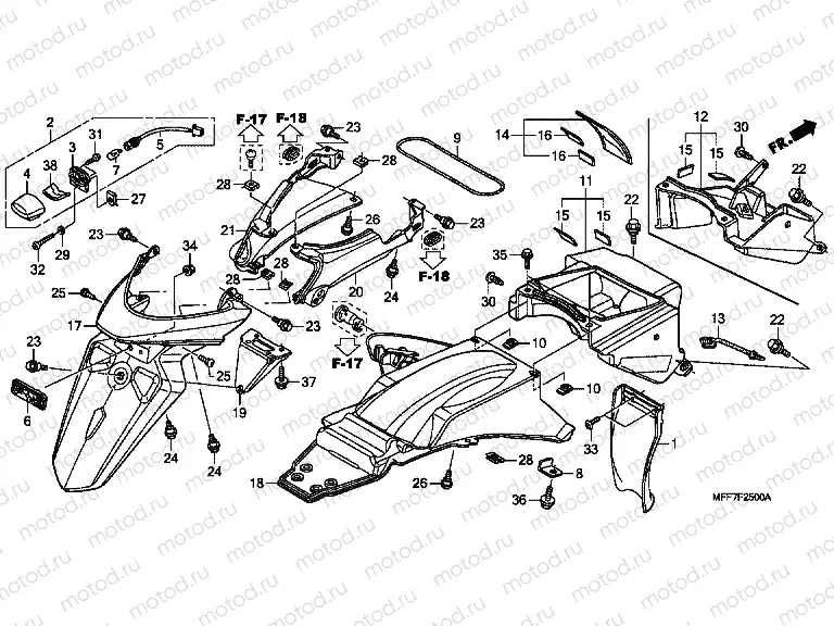 F-25 REAR FENDER