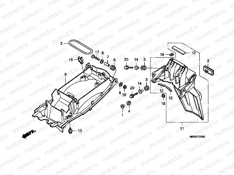 F-25 REAR FENDER