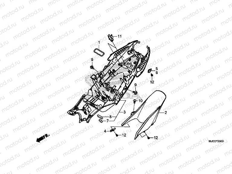 F-25 REAR FENDER