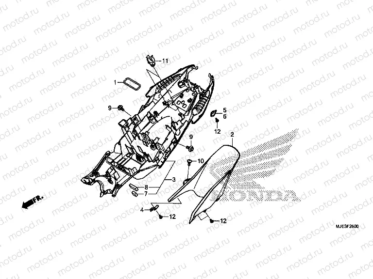 F-25 REAR FENDER