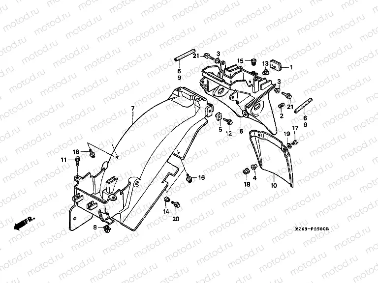 F-25 REAR FENDER