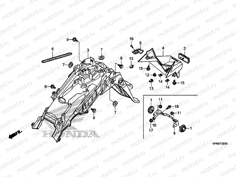 F-25 REAR FENDER