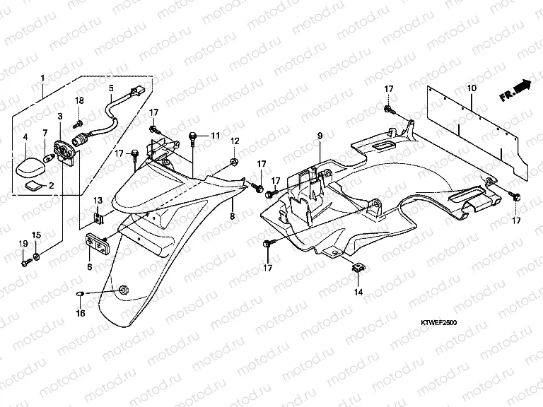 F-25 REAR FENDER