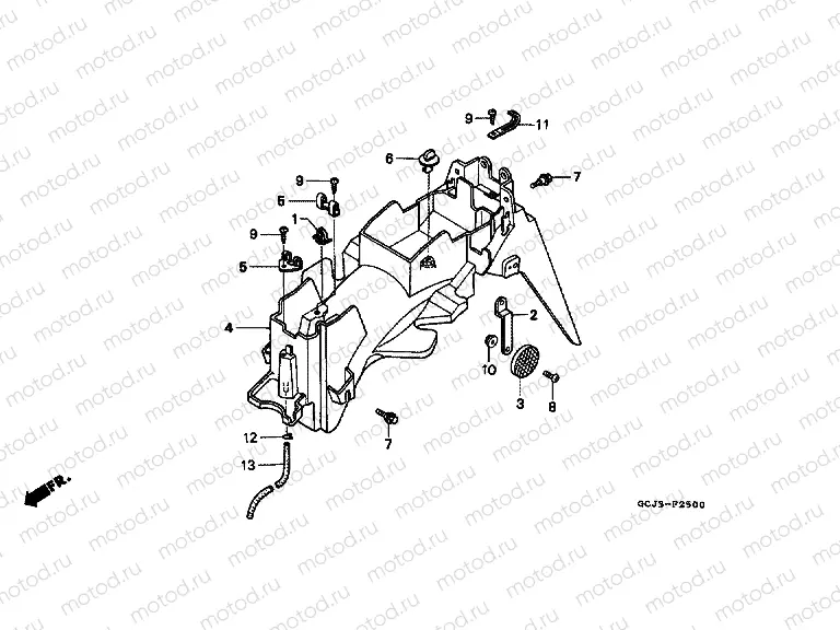 F-25 REAR FENDER
