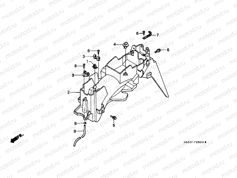 F-25 REAR FENDER