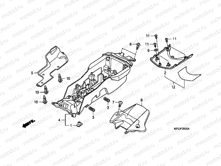 F-25 REAR FENDER (CBR1000RR)