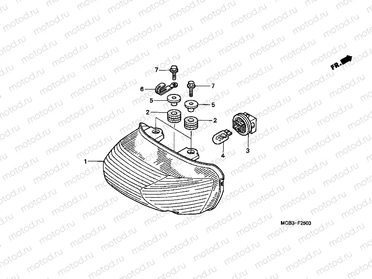 F-25 REAR LAMP