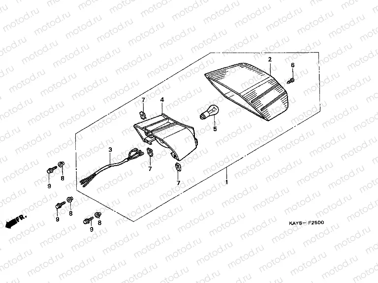 F-25 REAR LAMP