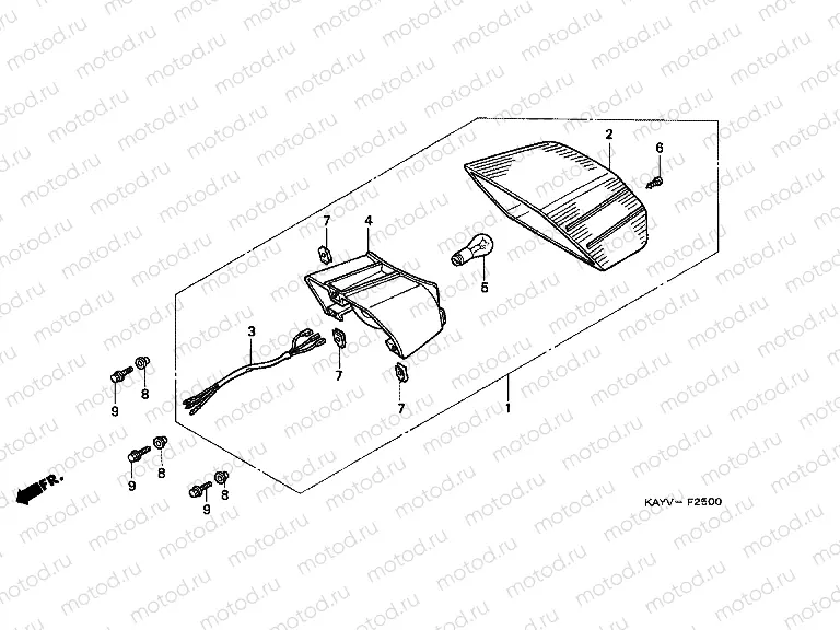 F-25 REAR LAMP