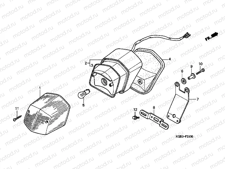 F-25 REAR LAMP