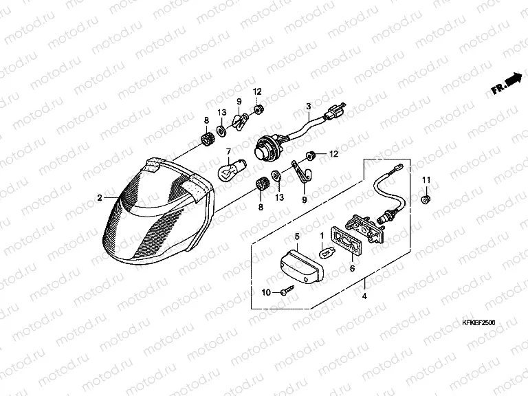 F-25 REAR LAMP