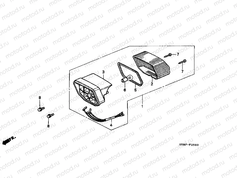 F-25 REAR LAMP