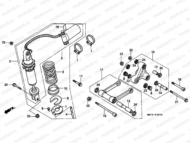 F-25 REAR SHOCK ABSORBER
