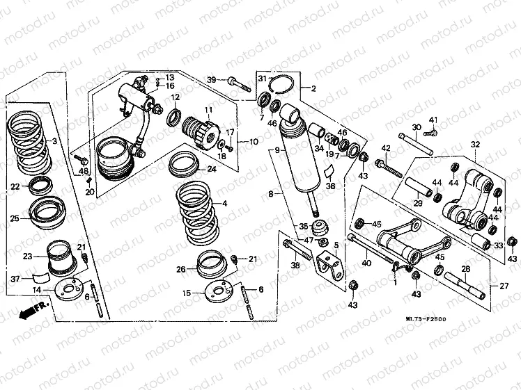 F-25 REAR SHOCK ABSORBER