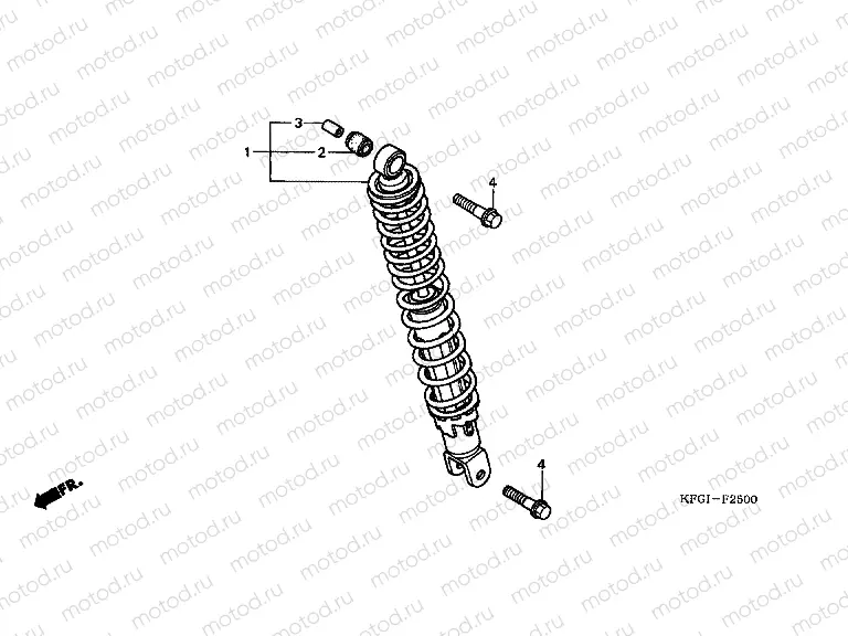 F-25 REAR SHOCK ABSORBER