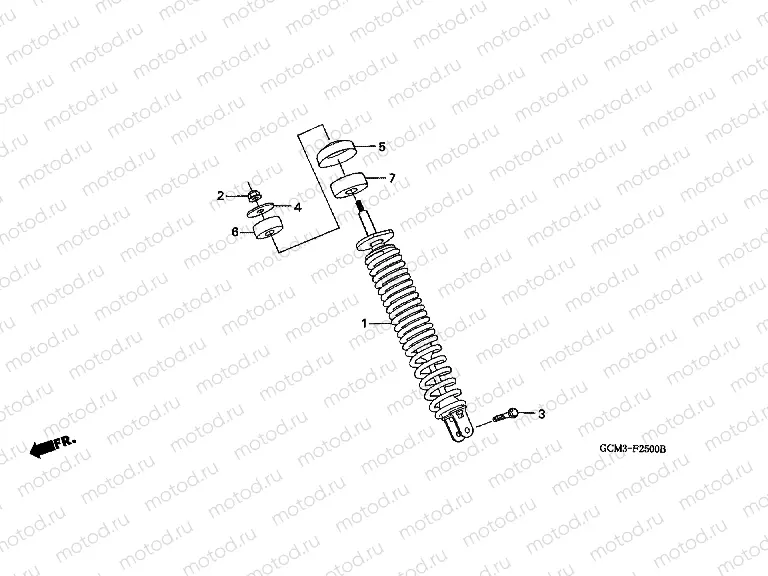 F-25 REAR SHOCK ABSORBER