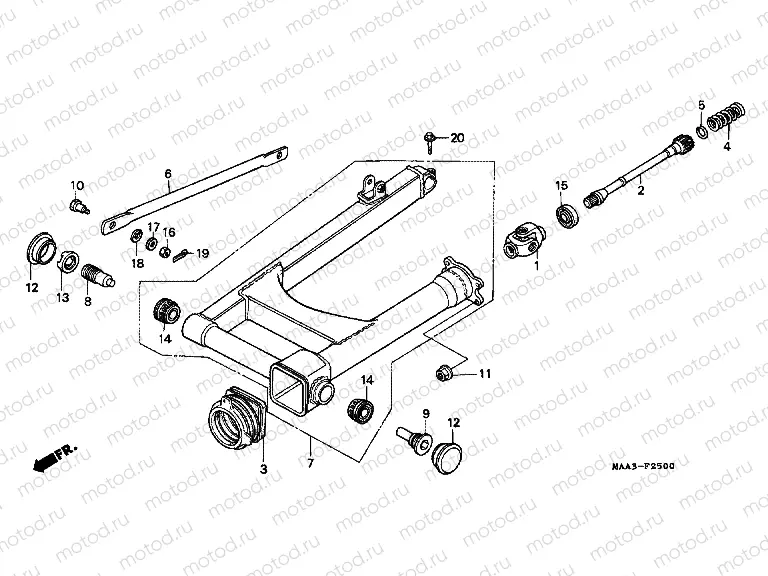 F-25 SWING ARM (VT1100C)