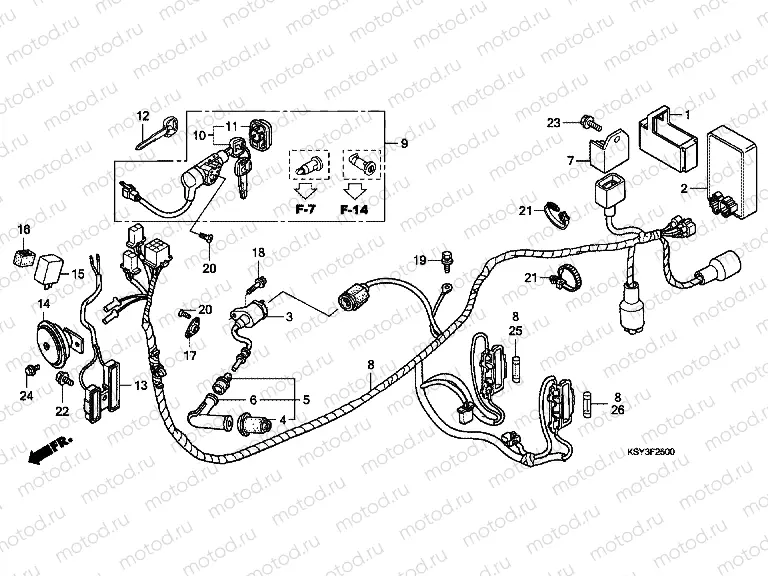 F-25 WIRING HARNESS