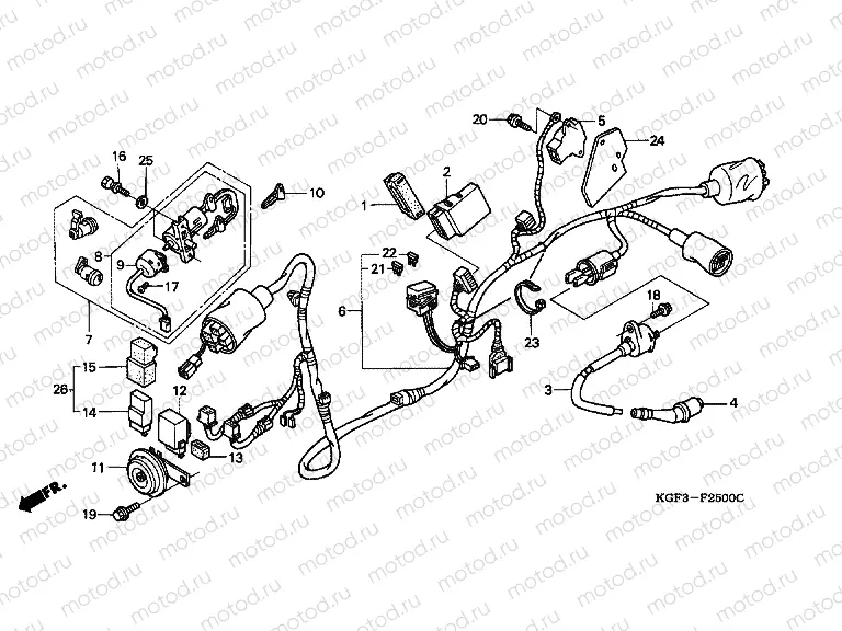 F-25 WIRING HARNESS
