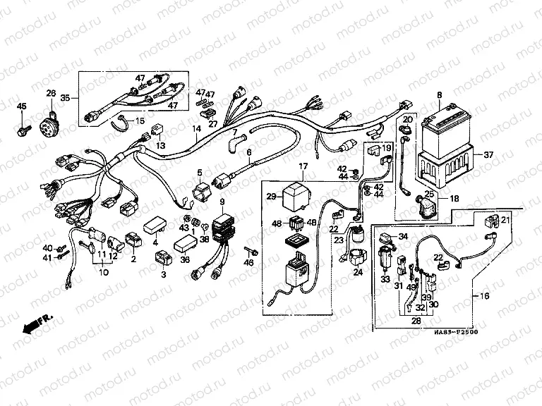 F-25 WIRING HARNESS / BATTERY