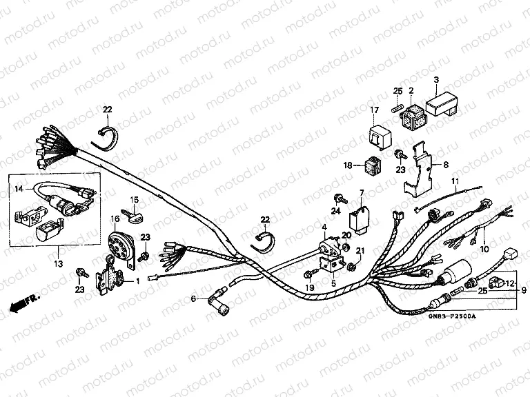 F-25 WIRING HARNESS (C90P / T)