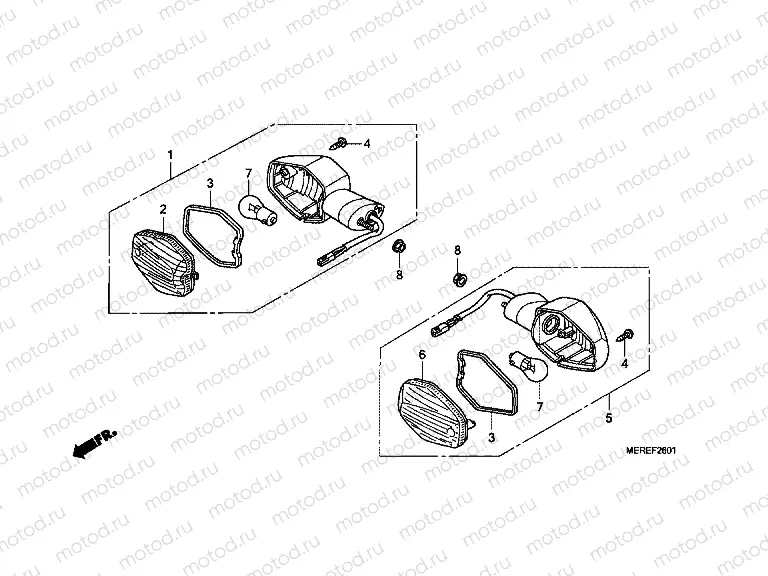 F-26-1 FLASHING (CBF600N / NA)